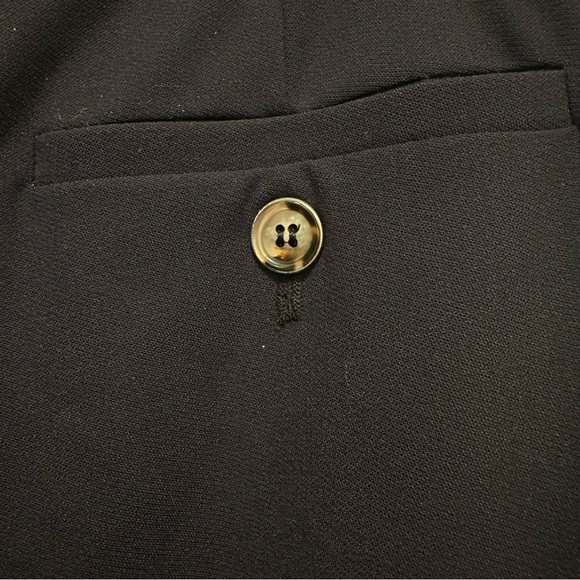 Giorgio Armani Crease-Front Virgin Wool Navy Trousers Pants Size 48 - Picture 3 of 7